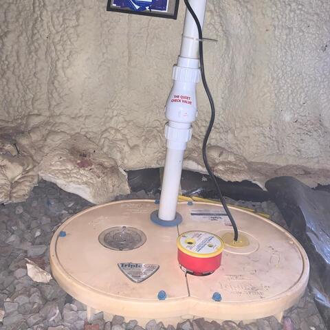 Upgraded Crawl Space Sump Pump Installed in Rochester, NY - After Photo