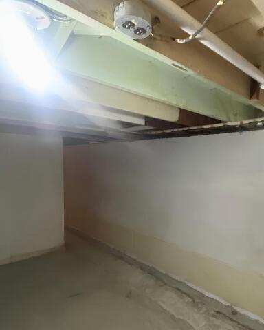 Strong Supports to Help this North Collins, NY Bowing Basement Wall