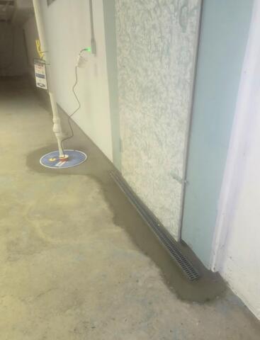 Wet Basement in Akron, NY, Finds Relief With a Waterproofing System in Place - After Photo