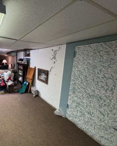 Wet Basement in Akron, NY, Finds Relief With a Waterproofing System in Place - Before Photo