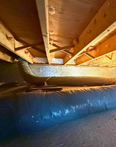 Insulation in a Webster, NY Crawl Space Replaced - After Photo