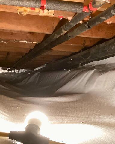 A Wet Crawl Space in Varysburg, NY, Gets Completely Waterproofed - After Photo