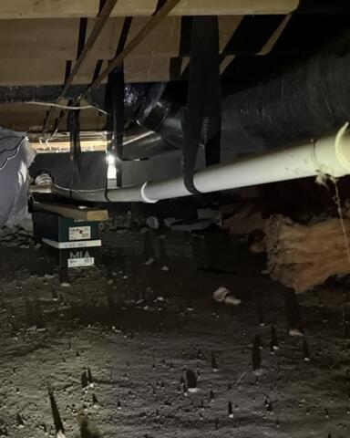 Crawl Space Under a Honeoye Falls, NY Home Gets Encapsulated - Before Photo