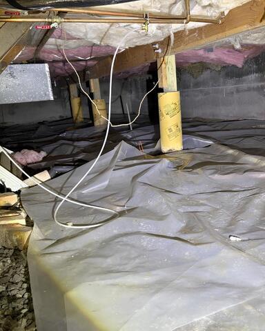 A Wet Crawl Space Under Tonawanda, NY Home Gets a Waterproof Makeover