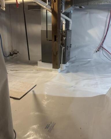 Moisture Issue Handled In Basom, NY Crawl Space - After Photo