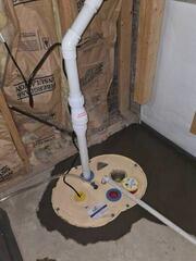SuperSump Premier System Added To Wet Basement in Byron, NY