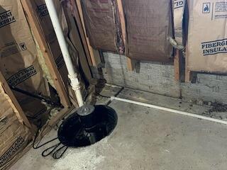 SuperSump Premier System Added To Wet Basement in Byron, NY