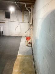 Full Basement Waterproofing System Installed in Fairport, NY