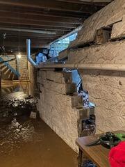 Collapsed Wall Rebuilt in Clarence Center, NY