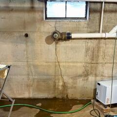 Basement Wall Crack in Clarence, NY Repaired
