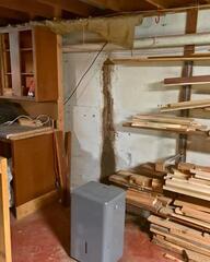 Leaking Basement Wall Crack In Clarence, NY, Fixed and Waterproofed