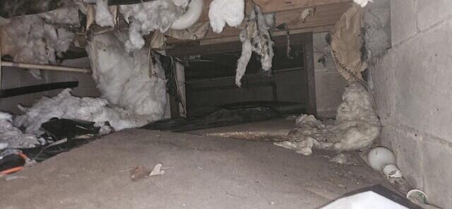 Crawlspace Encapsulation in Rhodesdale, MD - Before Photo