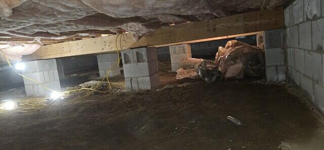 Crawlspace Encapsulation in Felton, DE - Before Photo