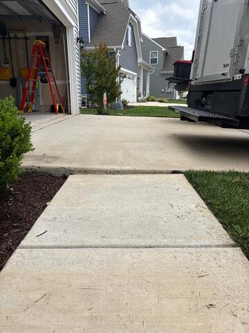Concrete Lifting and Leveling in Lewes, DE - Before Photo