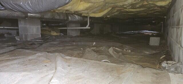 Ocean City, MD Crawlspace Encapsulation - Before Photo