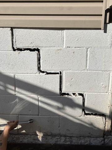 Foundation Repair in Dover, DE - Before Photo
