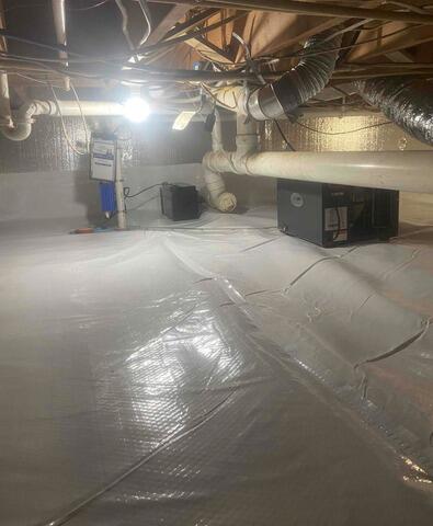 Crawl Space Encapsulated in Haubstadt, IN