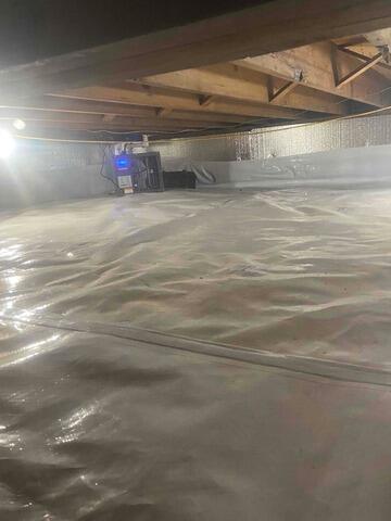 Humidity in the Crawl Space In Mount Carmel, IL - After Photo