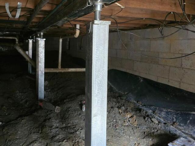 Crawl Space support beam install in Owensboro, KY - After Photo
