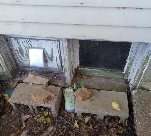 Basement and Crawl Space Encapsulation in Grayville, IL - Before Photo