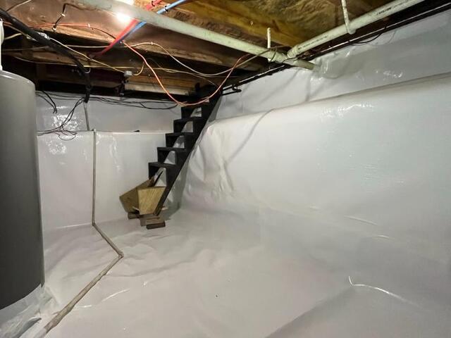 Full Crawlspace Encapsulation & Drainage System Install - After Photo