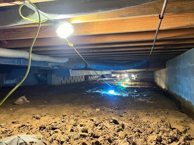From Wet Crawl Space to Total Protection in Evansville, IN - Before Photo