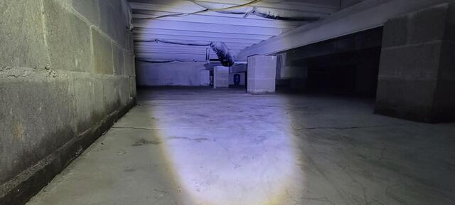 Crawlspace Encapsulation Transformation - Darmstadt, IN - Before Photo