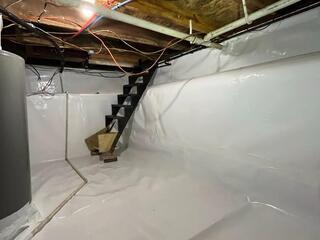 Full Crawlspace Encapsulation & Drainage System Install