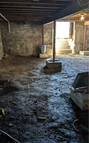 Waterproofing in Middleboro, MA - Before Photo