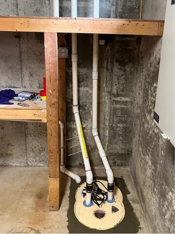 Sump Pump Upgrade in Acushnet, MA - After Photo