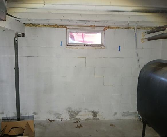 Fixing a Bowing Wall with CarbonArmor in Wareham, MA