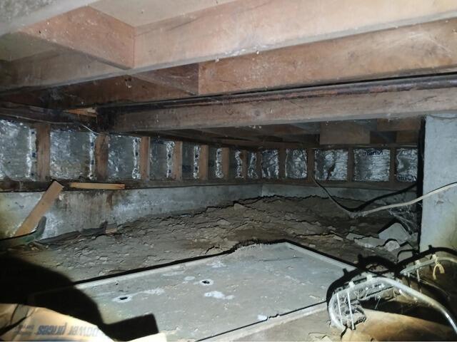 Crawl Space Encapsulation in Whitman, MA - Before Photo