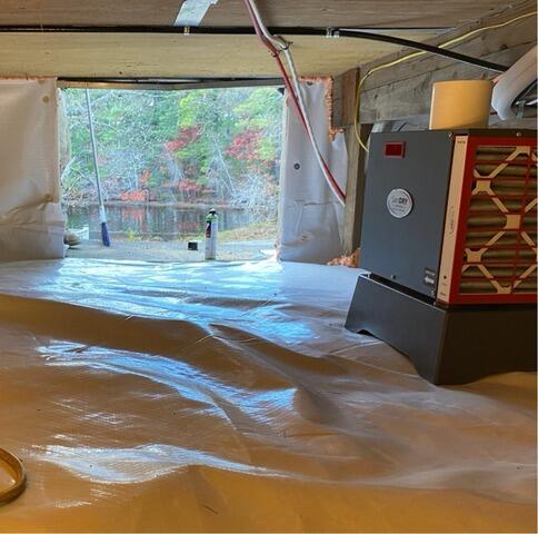 Crawl Space Transformation in Coventry, RI - After Photo