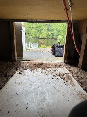 Crawl Space Transformation in Coventry, RI - Before Photo