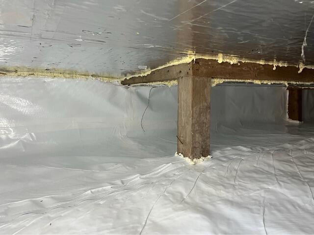 Crawl Space Encapsulation in North Dighton, MA - After Photo