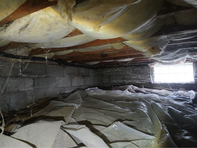 East Bridgewater, MA Crawl Space Transformation - Before Photo