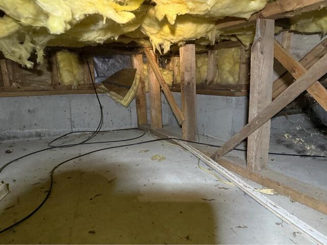Crawl Space Repair in North Kingstown, RI - Before Photo