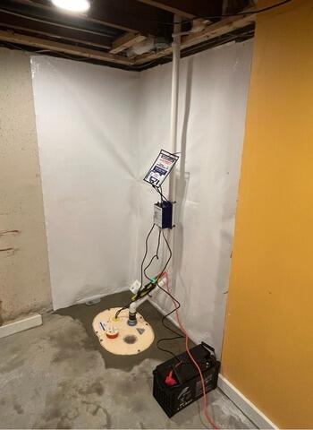 Weymouth, MA Basement Waterproofing - After Photo