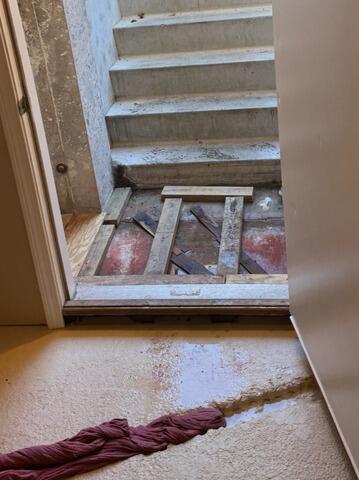 TrenchDrain Installation in East Brookfield, MA - Before Photo