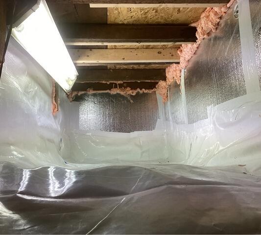 Crawl Space Insulation in Barrington, RI - After Photo