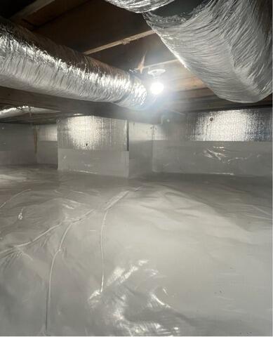 Crawl Space Transformation in Kingston, RI - After Photo