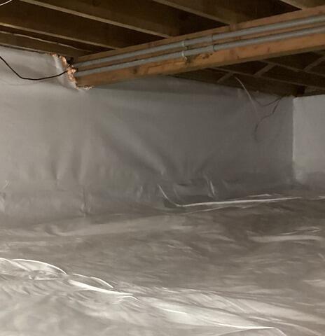 Crawl Space Encapsulation at a Hotel in West Yarmouth, MA - After Photo