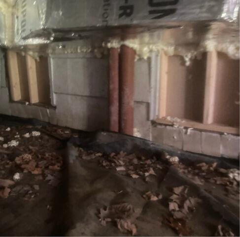 Crawl Space Transformation in Bellingham, MA - Before Photo
