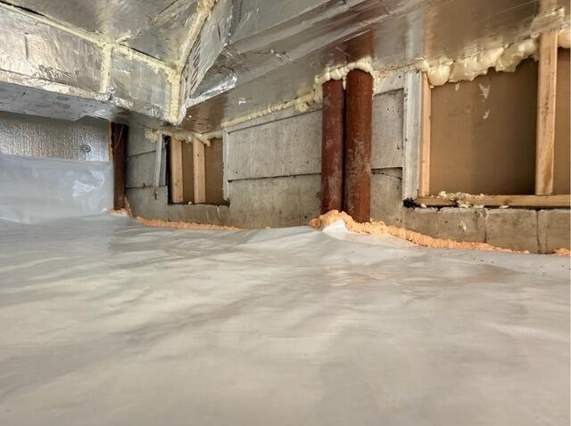 Crawl Space Transformation in Bellingham, MA - After Photo