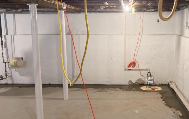 Waterproofing System Upgrade in Newport, RI - After Photo