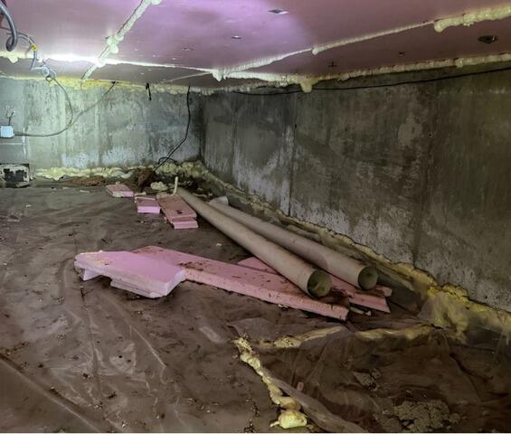 Harvard, MA Crawl Space Solutions - Before Photo