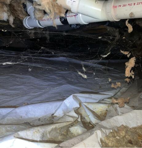 Crawl Space Repair in Hingham, MA - Before Photo