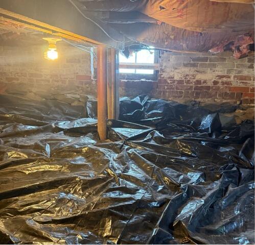 Crawl Space Solutions in Riverside, RI - Before Photo