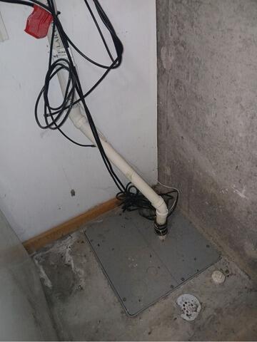 Waterproofing System Upgrade in North Attleboro, MA - Before Photo