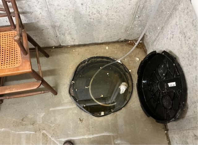 Replacing a Failed Sump Pump in Auburn, MA - Before Photo